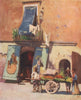 NAPOLI. 'Street scene, The Marina, Naples' by Augustine Fitzgerald. Naples 1904