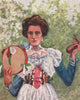 'Portrait of Tarantella dancer with Castanets' by Augustine Fitzgerald 1904