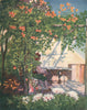 SORRENTO. 'A garden terrace, Sorrento' by Augustine Fitzgerald. Italy 1904