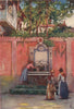 SORRENTO. 'Fountain in Sorrento' by Augustine Fitzgerald. Italy 1904 old print