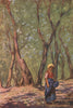 'Olive grove near Massa' by Augustine Fitzgerald. Italy 1904 old antique print