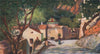 'Street of Positano' by Augustine Fitzgerald. Italy 1904 old antique print