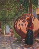 'In the Villa Maresca' by Augustine Fitzgerald. Italy 1904 old antique print