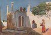 'Village road of Caprili, Capri' by Augustine Fitzgerald. Italy 1904 old print
