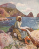 CAPRI. 'Fisher girl of Capri' by Augustine Fitzgerald. Italy 1904 old print