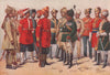 'A group of Indian soldiers' by A.C. Lovett. India 1913 antique print