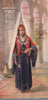 'A Druze bride' by Margaret Thomas. Lebanon 1908 old antique print picture
