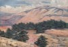 'General view of the cedars and Dehr el Kodib' by Margaret Thomas. Lebanon 1908