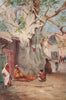 'Great Plantain in the Bazaar, Damascus' by Margaret Thomas. Syria 1908 print