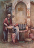 'A seller of sweets, Damascus' by Margaret Thomas. Syria 1908 old print