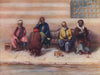 'Group of Syrians' by Margaret Thomas. Syria 1908 old antique print picture