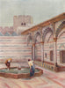 'Mosque es Sinamiyeh, Damascus' by Margaret Thomas. Syria 1908 old print