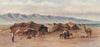 'Arab encampment between Homs and Palmyra' by Margaret Thomas. Syria 1908