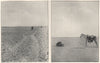 'A desert road; Prayer in the desert'. Syria 1908 old antique print picture