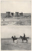 '1. Altars near roman road 2. The roman milestone'. Syria 1908 old print
