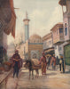 'The Dervishiyeh Mosque, Damascus' by Margaret Thomas. Syria 1908 old print