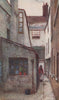A passage, north side of Holborn, 1897. Philip Norman. Vanished London 1905