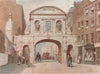 'Temple Bar, 1875' by Philip Norman. Vanished London 1905 old antique print