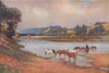'The Old Ford on the Hawkesbury River' by Percy Spence. Australia 1910 print