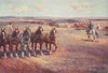 'A big ploughing' by Percy Spence. Australia 1910 old antique print picture