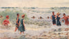 'Surf -Bathing - Shooting the breakers' by Percy Spence. Australia 1910 print