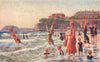 'Surf-bathing - girls' life-saving team' by Percy Spence. Australia beach 1910