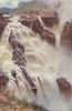 'The Barron Falls, Queensland' by Percy Spence. Australia 1910 old print