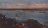'The lights of Sydney' by Percy Spence. Sydney 1910 old antique print picture
