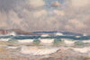 'A gale on the Australian coast' by Percy Spence. Australia 1910 old print