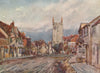'Henley-in-Arden' by Frederick Whitehead. Warwickshire 1906 old antique print