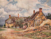'Radway' by Frederick Whitehead. Warwickshire 1906 old antique print picture