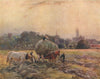 'Hayfield, Warwick' by Frederick Whitehead. Warwickshire 1906 old print