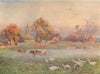 'The Abbey Fields, Kenilworth' by Frederick Whitehead. Warwickshire 1906 print