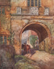 'Wormleighton Manor-house' by Frederick Whitehead. Warwickshire 1906 old print