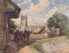 'Long Compton' by Frederick Whitehead. Warwickshire 1906 old antique print