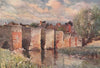 'Bidford Bridge' by Frederick Whitehead. Warwickshire 1906 old antique print