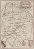 WARWICKSHIRE. Roman roads. Fosse Way. Watling Street. Icknield Street 1906 map