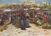 'The vegetable market, Nice, looking south' by Scott. Alpes-Maritimes 1907
