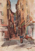NICE. 'Street in the old town, Nice' by William Scott. Alpes-Maritimes 1907