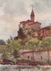 NICE. 'Church of Saint-Pons, Nice' by William Scott. Alpes-Maritimes 1907