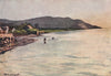 'On the shore, Diano Marina - Cervo in the distance' by Scott. Italy 1907