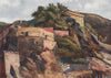 'The Old Castle, Levanto' by William Scott. Italy 1907 antique print