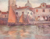 VENEZIA. 'Fishing boats from Chioggia' by Mortimer Menpes. Venice 1916 print
