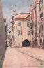 VENEZIA. 'A Sotto Portico' by Mortimer Menpes. Venice 1916 old antique print