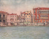 VENEZIA. 'Palazzo Danieli' by Mortimer Menpes. Venice 1916 old antique print