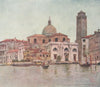 VENEZIA. 'Church of San Geremia' by Mortimer Menpes. Venice 1916 old print