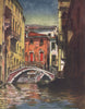 VENEZIA. 'Osmarin Canal' by Mortimer Menpes. Venice 1916 old antique print