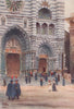 GENOVA. 'Façade of the Cathedral, Genoa' by William Wiehe Collins. Italy 1911
