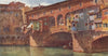 FIRENZE. 'Ponte Vecchio, Florence' by William Wiehe Collins. Italy 1911 print