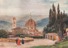 FIRENZE. 'The Duomo, Florence, from Boboli Gardens'. William Wiehe Collins 1911
